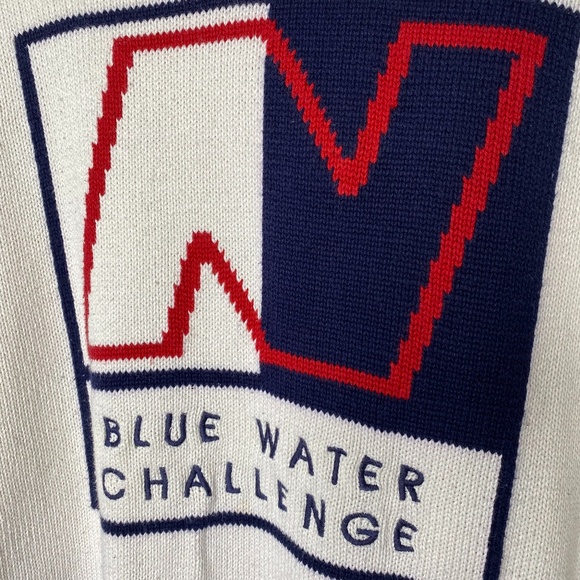 Vintage 90s Nautica Blue water Challenge Sweater - Picture 3 of 10